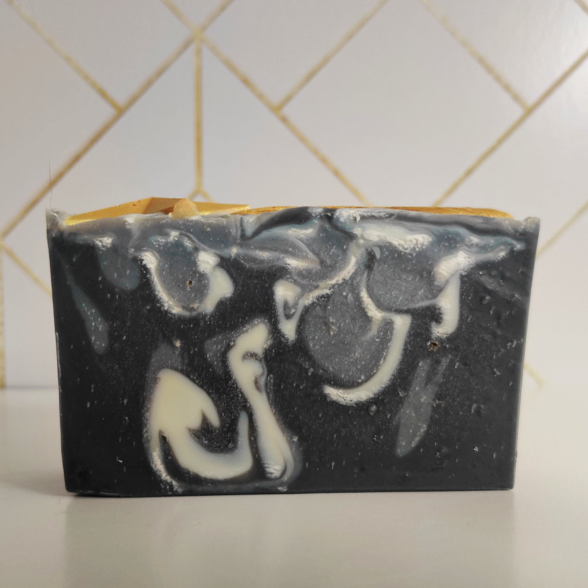 Goblin King Soap Activated Charcoal Indigo Swirl