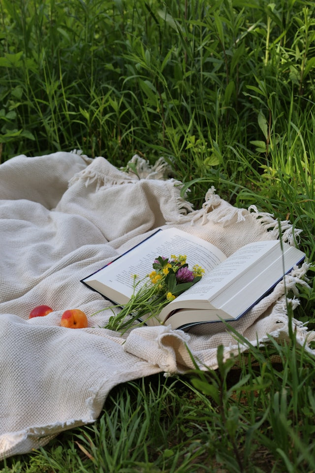 Labyrinth Beauty soaps weave together like details in a fairy tale to create a unique story. Follow your imagination to a picnic blanket outstretched on grass with an open book, flowers, fruit.